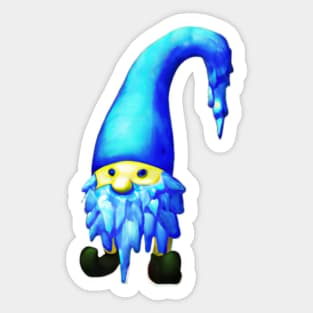 Icicle Gnome Drawing Sticker